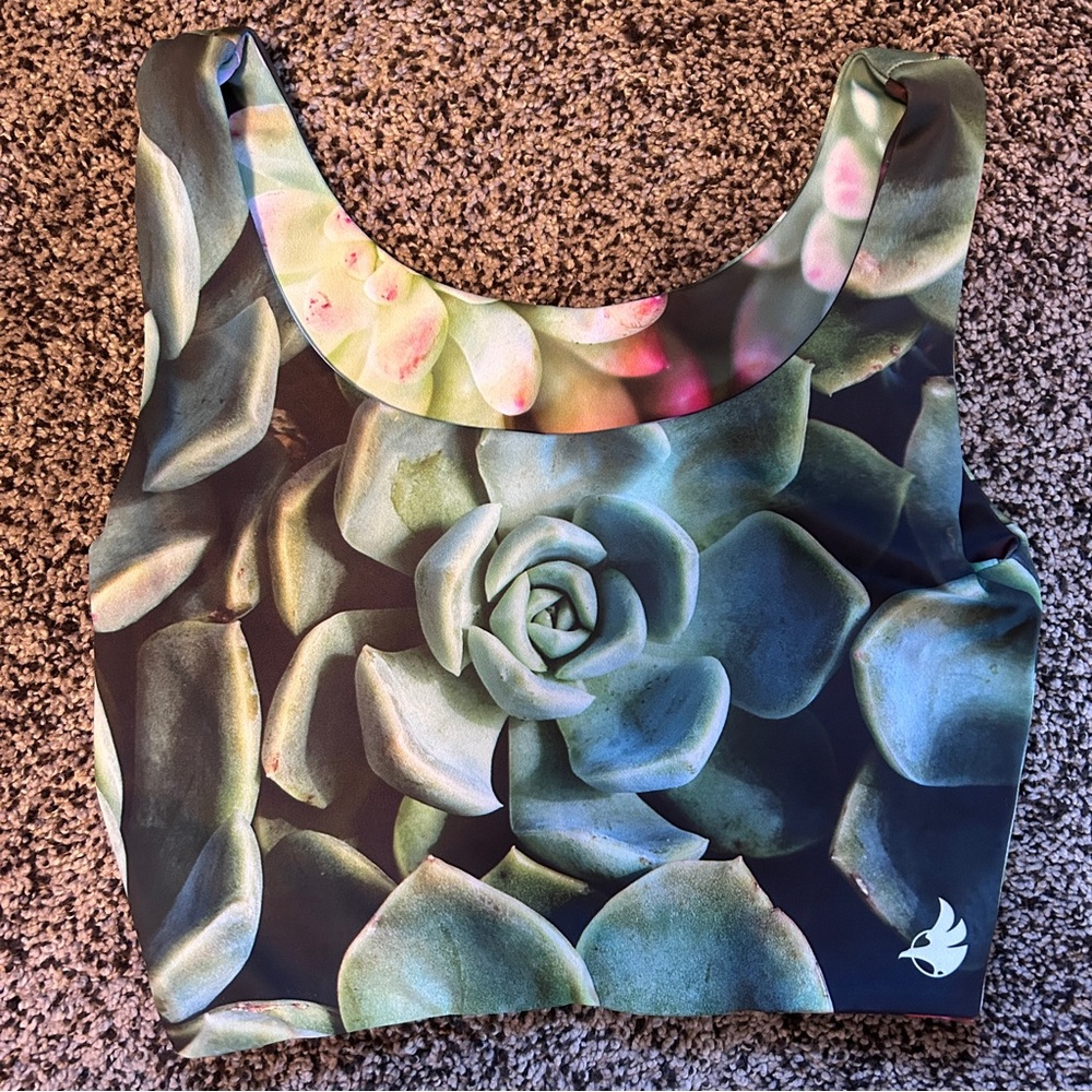 Reversible succulent crop top